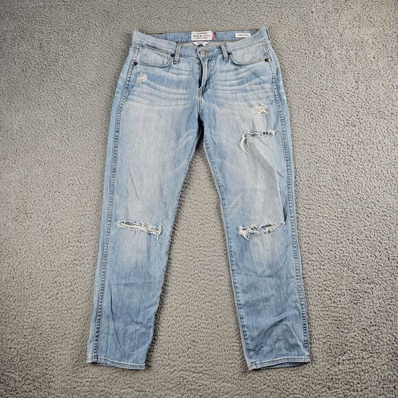 Lucky Brand Ankle Jeans Womens Size 4/27 Charlotte Rail Blue Denim Light Wash - Picture 1 of 14